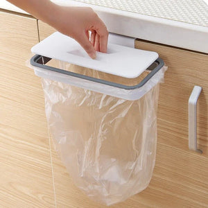 Portable High Quality Plastic Trash and Washcloth Hanging Rack Holder with Trash Bin and Kitchen Organizer Your Kitchen Will Be More Tidy