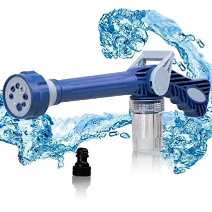 8 in 1 Nozzle High Quality Car Garden Washer Pressure Water Gun w/ Built-in Soap Dispenser